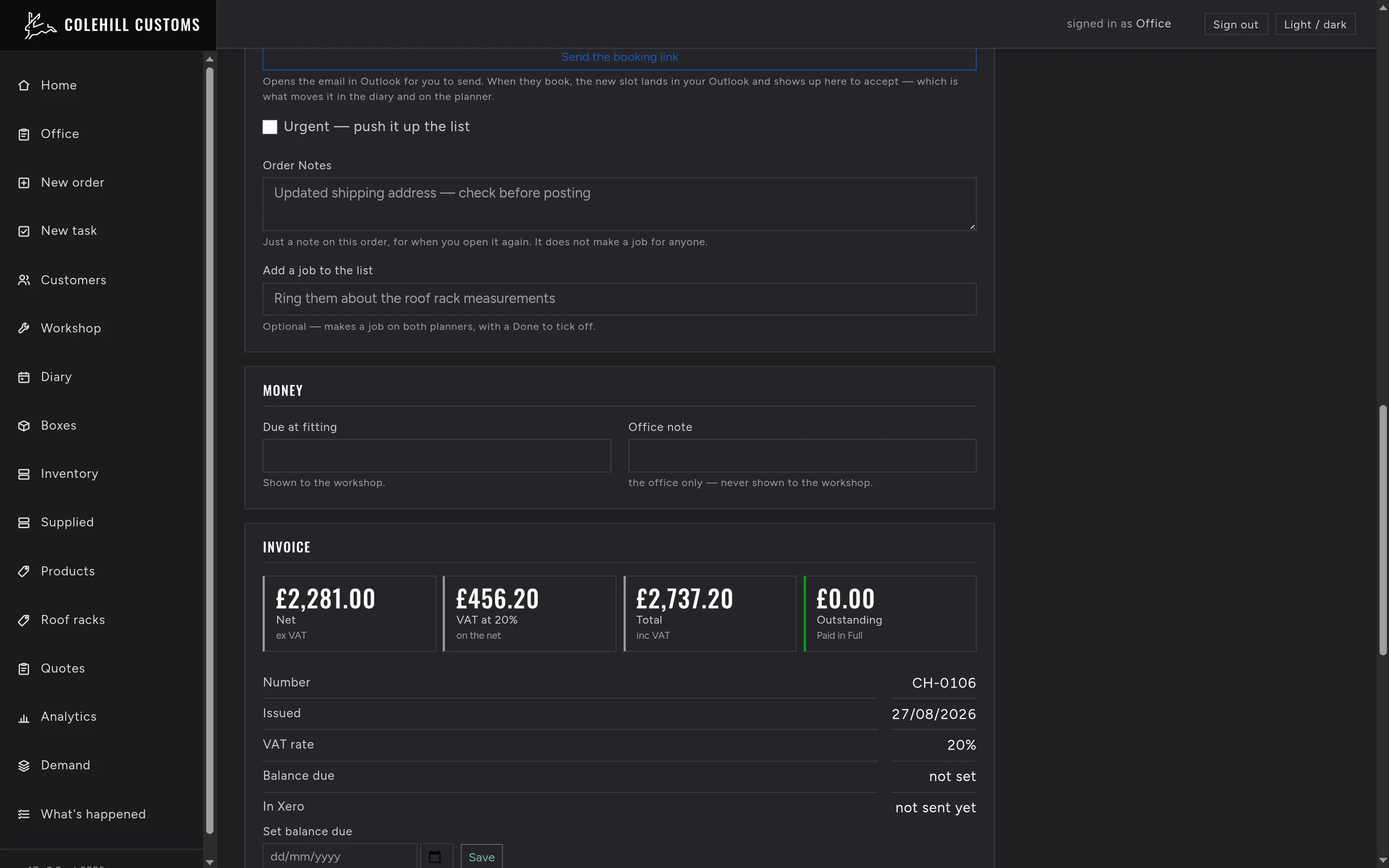 Invoice & Xero
