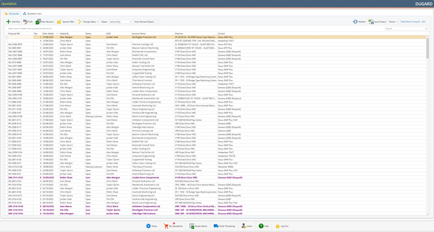 Dugard application