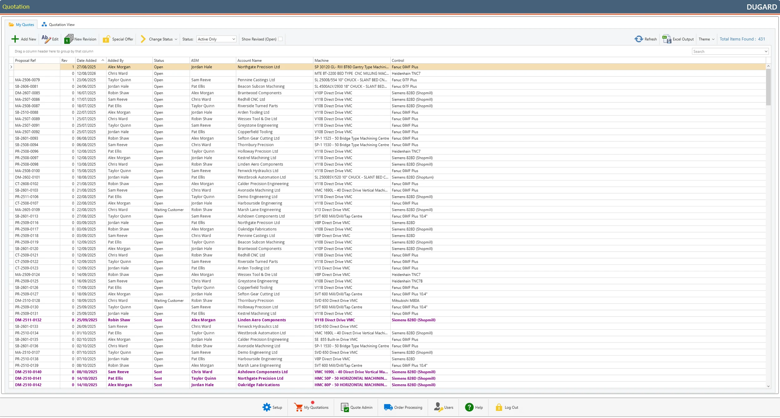 Dugard — Quote Pipeline